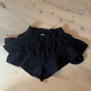 Aerie Black WOMENS  Ruffled Skorts